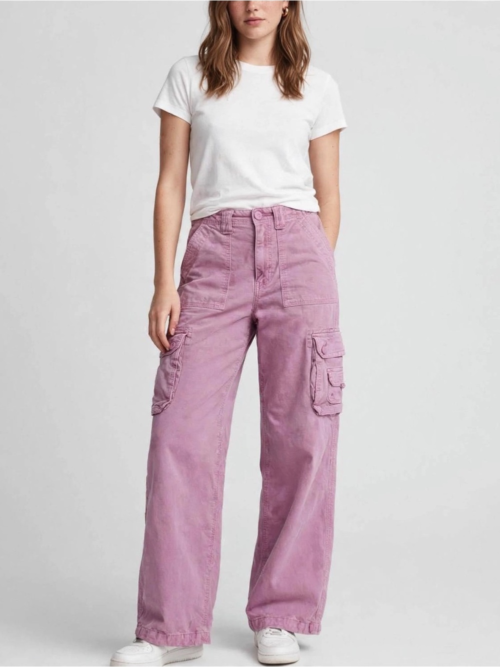 American Eagle Outfitters Pink Cargo Pants